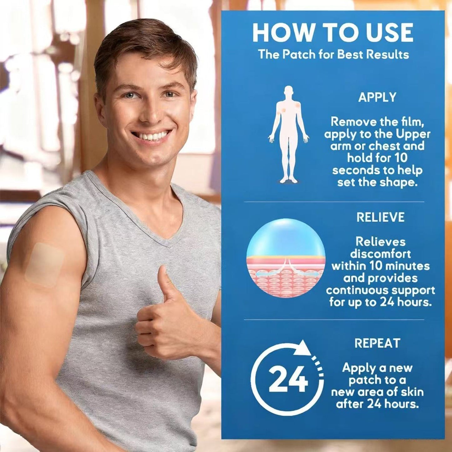 FDA Approved LOVILDS™ DoubleNano COPD Relief Patch (💝 Cough, wheezing, shortness of breath, sputum, stuffy nose, bronchitis, bronchitis, allergy symptoms, lung discomfort)