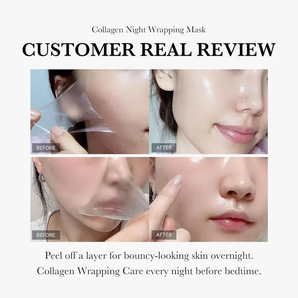 🔥Limited Time Offer🔥Collagen Overnight Wrapping Peel Off Facial Mask-Cs