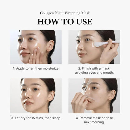 🔥Limited Time Offer🔥Collagen Overnight Wrapping Peel Off Facial Mask-Cs