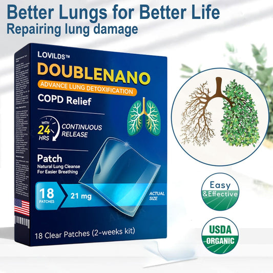 FDA Approved LOVILDS™ DoubleNano COPD Relief Patch (💝 Cough, wheezing, shortness of breath, sputum, stuffy nose, bronchitis, bronchitis, allergy symptoms, lung discomfort)